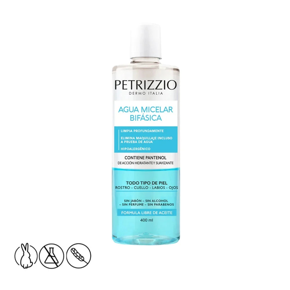 PETRIZZIO AGUA MICELAR BIFASICA 400ML