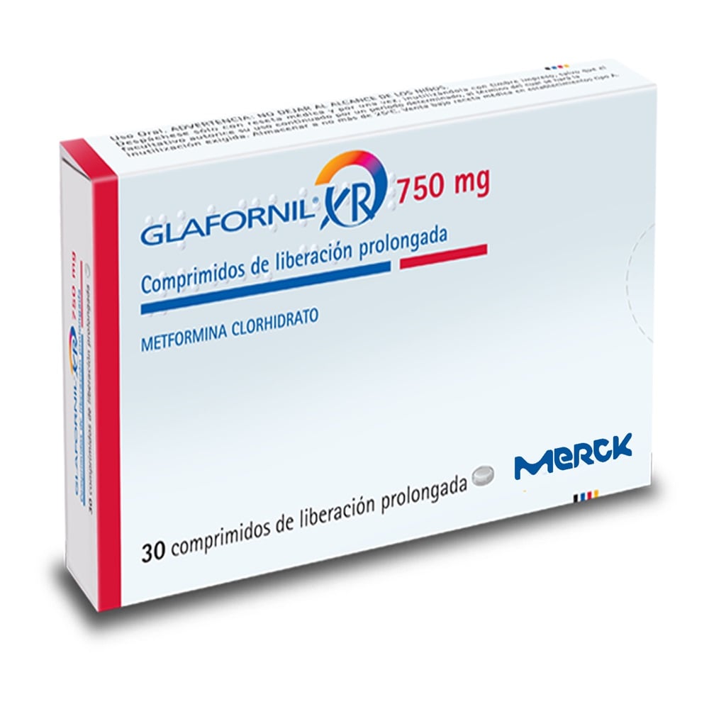 Imagen del producto Glafornil Xr 750 mg x30 comp. De Lib Prolong de MERCK