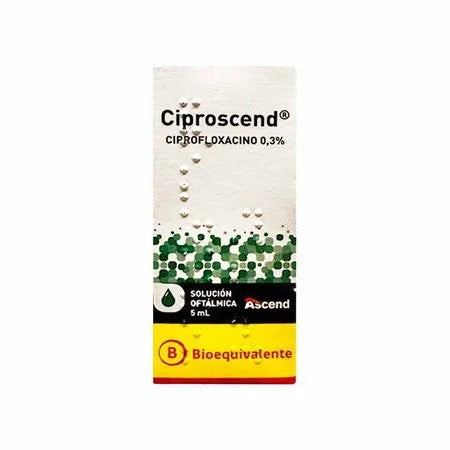 Ciproscend 0.3% Gotas Oftalmicas 5ml - ASCEND - Farmacias San Martín