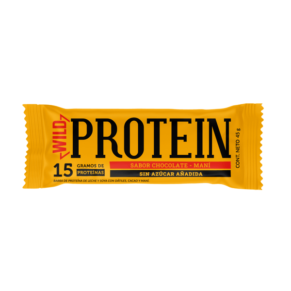 BARRA PROTEINA 15GR WILD CHOCOLATE MANI 45GR