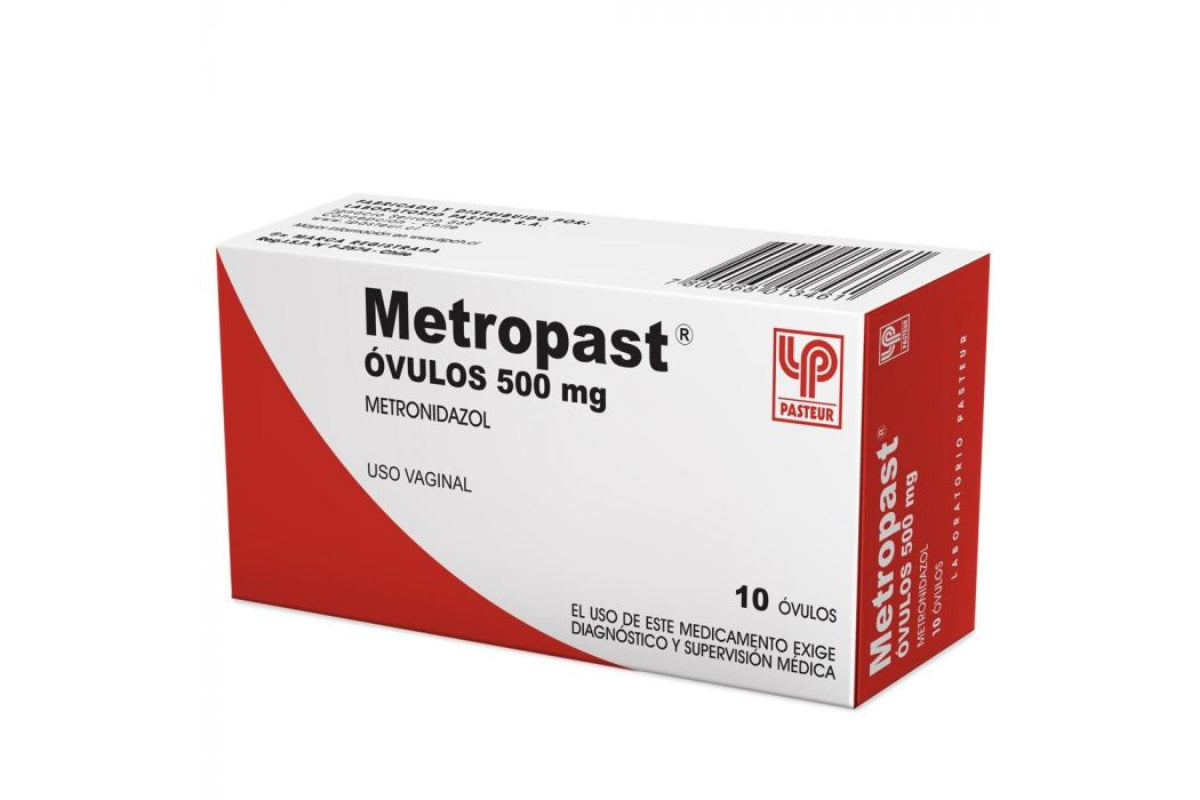 Metropast 500mg Ovulos x 10 - PASTEUR - Farmacias San Martín