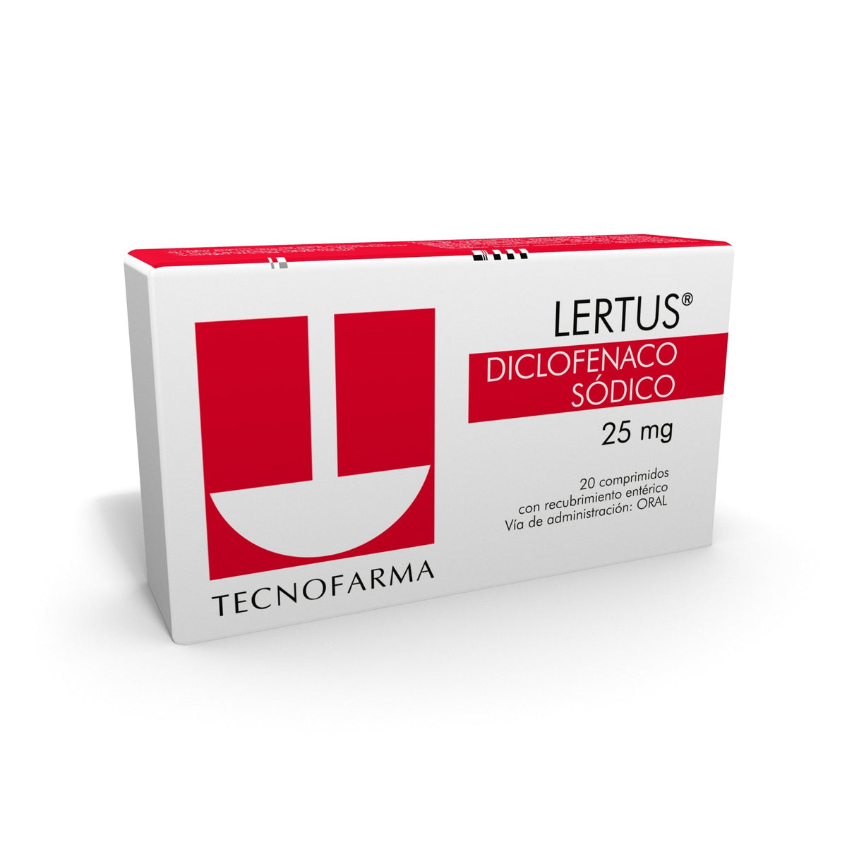 Lertus 25mg x 20 Comprimidos Recubrimiento Enterico - TECNOFARMA - Farmacias San Martín