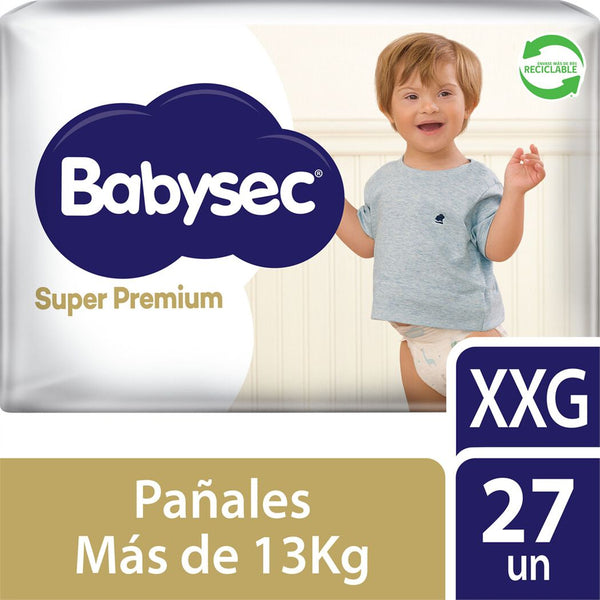 BABYSEC SUPER PREMIUM PAÑAL XXG 27UND