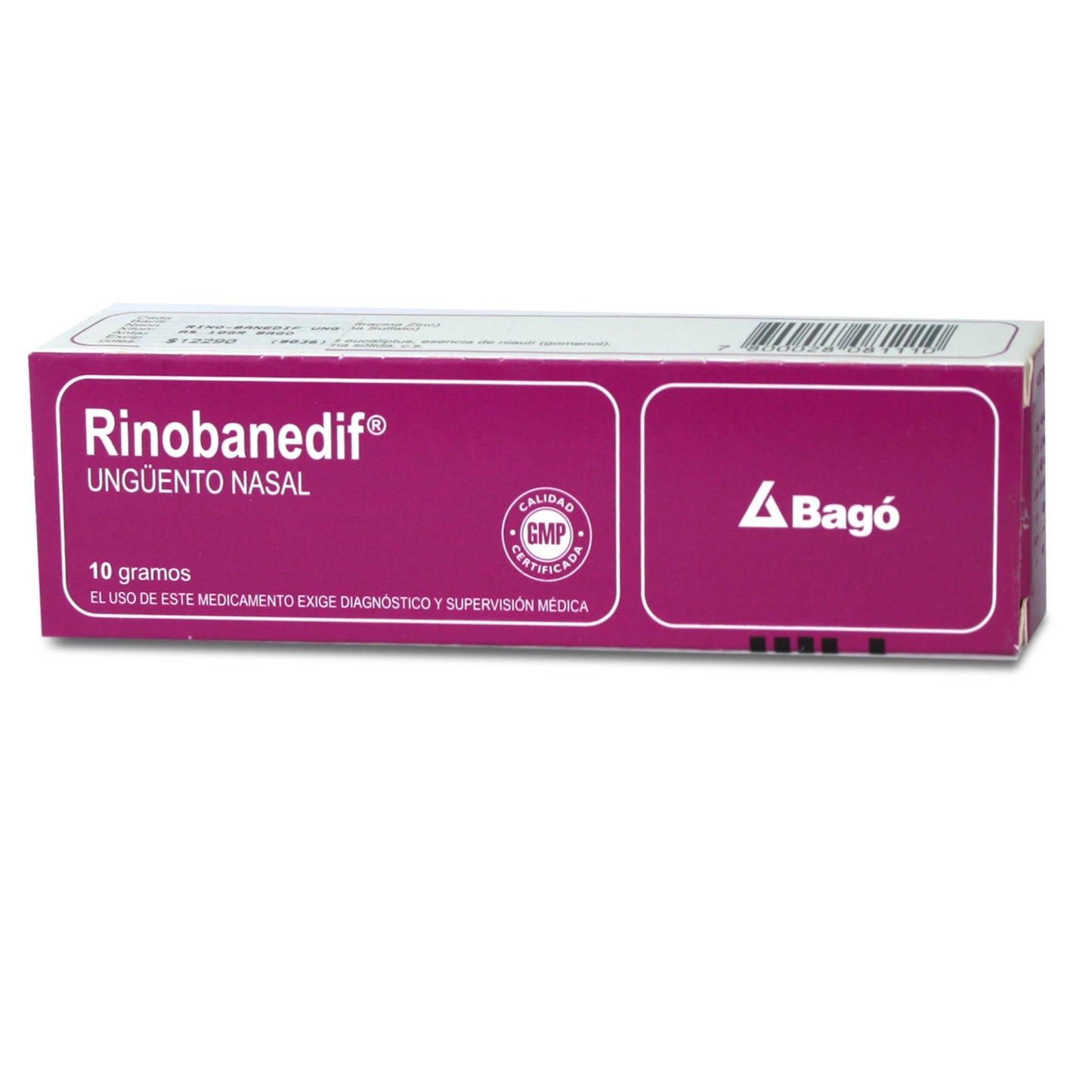 Rinobanedif Ung Nasal x 10 gr - BAGO - Farmacias San Martín
