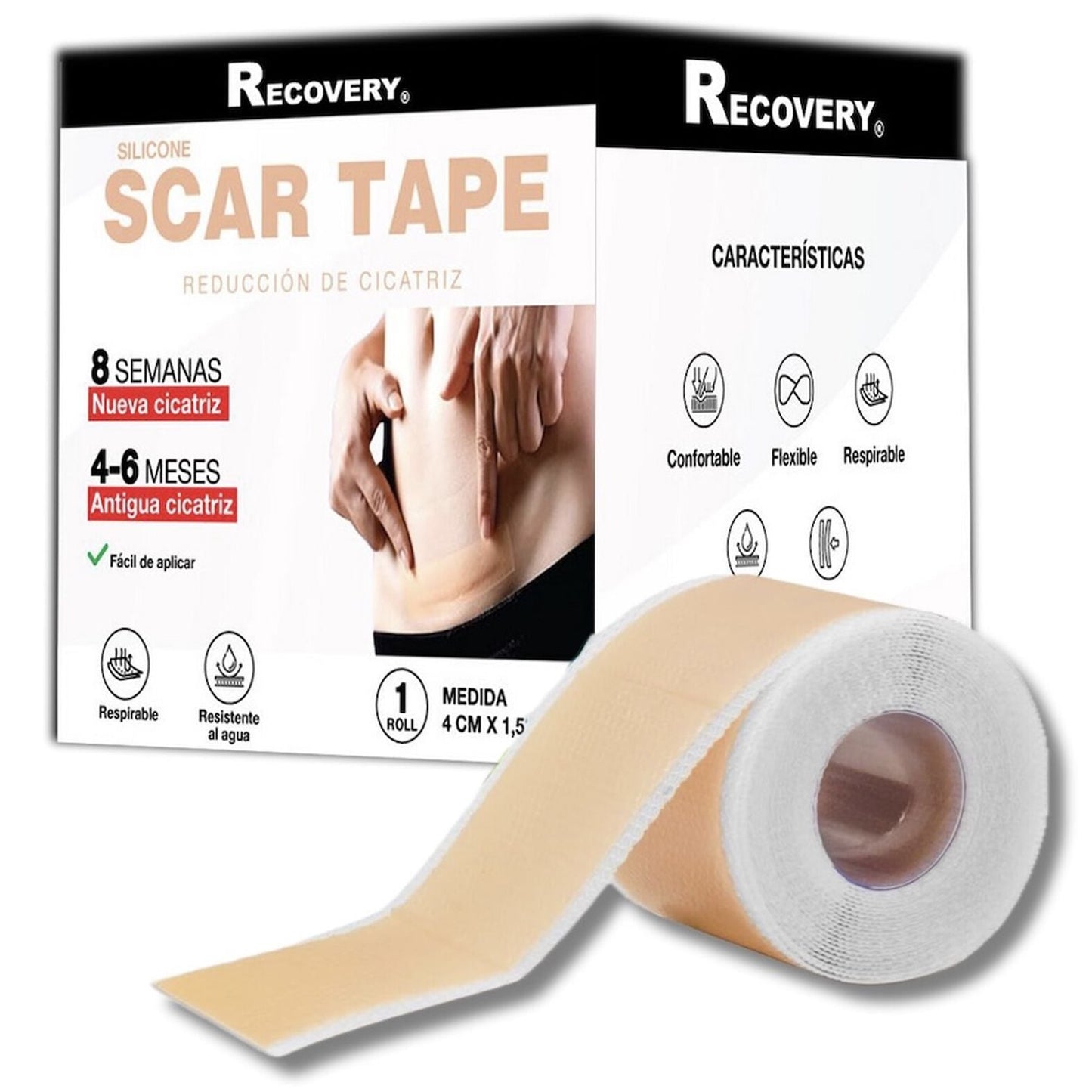 Imagen del producto Recovery Rollo Tape Silicona 40cm x1.5mt