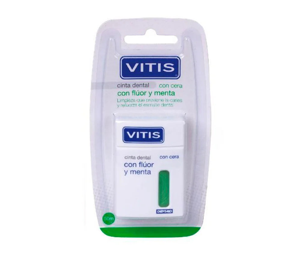 VITIS CINTA DENTAL CON CERA FLUOR Y MENTA 50MT