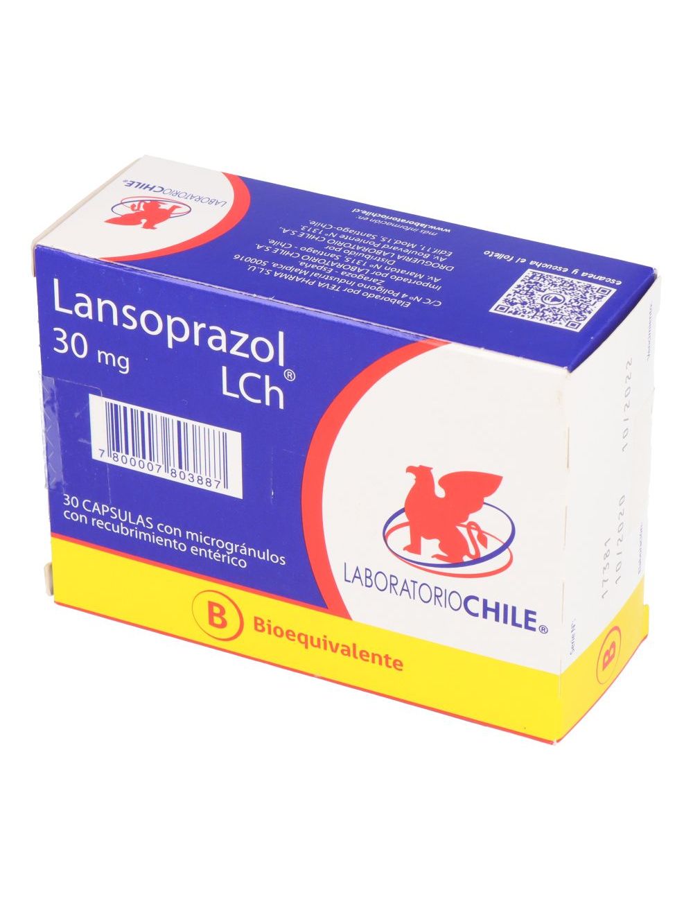 Lansoprazol 30Mg X 30 Capsulas Microgran Con Rec Enterico - Chile