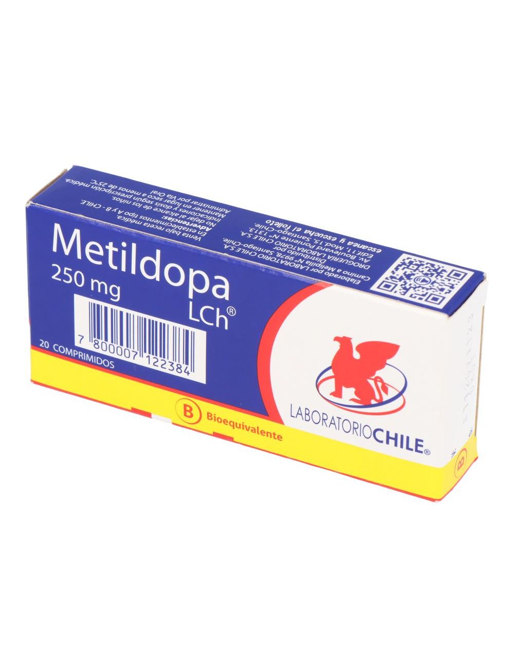 Metildopa 250Mg X 20 Comprimidos - Chile
