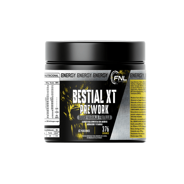 BESTIAL XT PREWORK POLVO 376GR