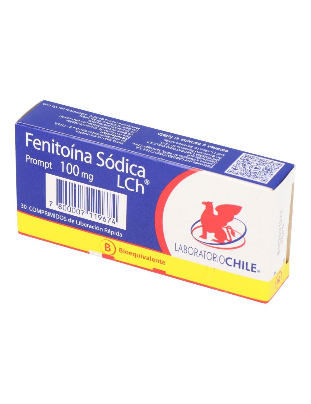 Fenitoina 100Mg X 30 Comprimidos Liberacion Prolong - Chile