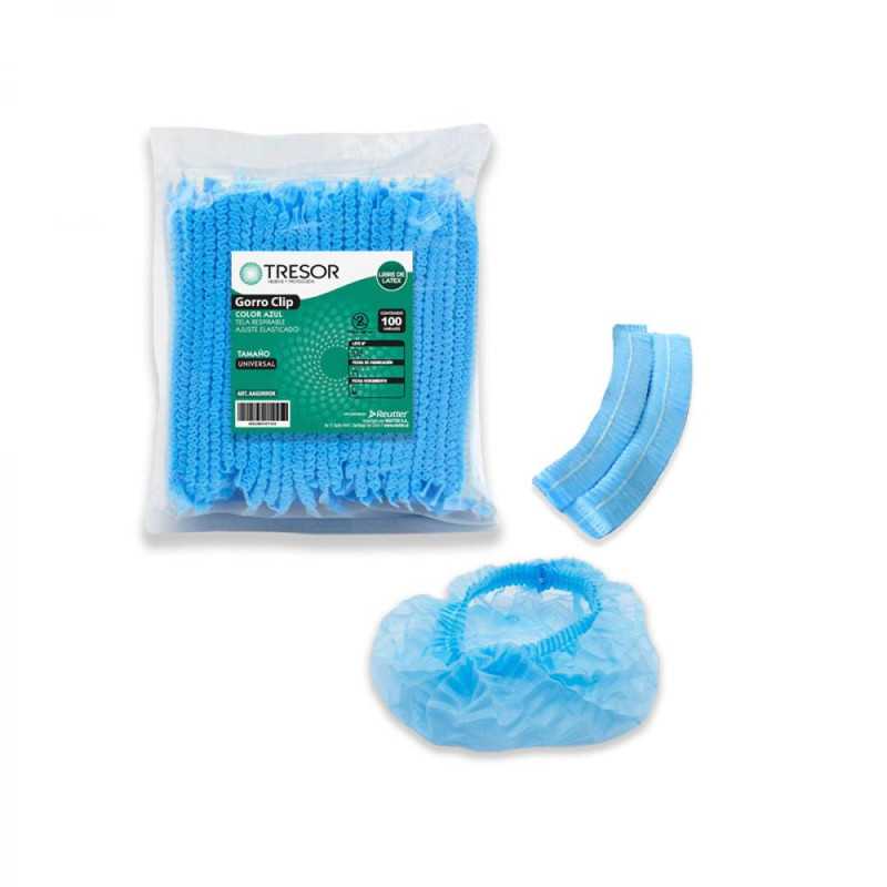 Cofias Gorro Azul x 100 - TRESOR - Farmacias San Martín