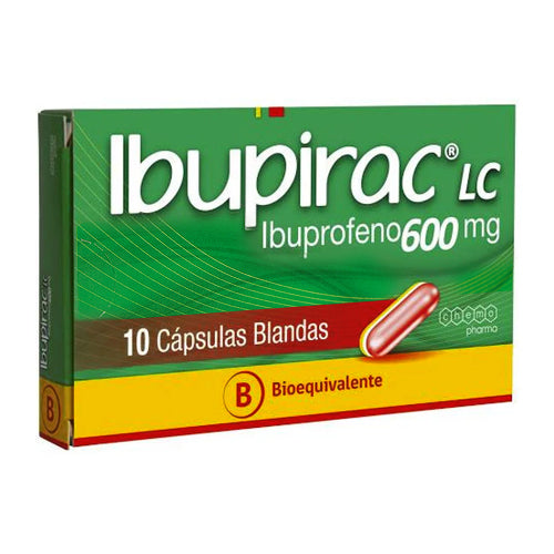 Ibupirac 600mg x 10 Capsulas Blandas - CHEMO PHARMA / SANITAS - Farmacias San Martín