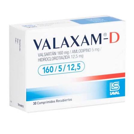 Valaxam D Com 160/5/12.5 x 30 - SAVAL - Farmacias San Martín