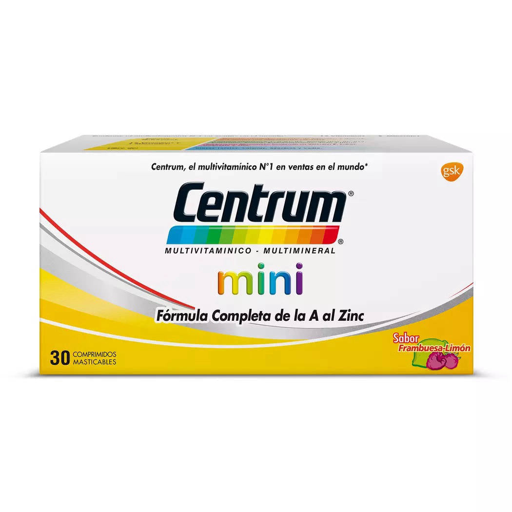 Centrum Mini X 30 Comprimidos Masticables - Farmacias San Martín