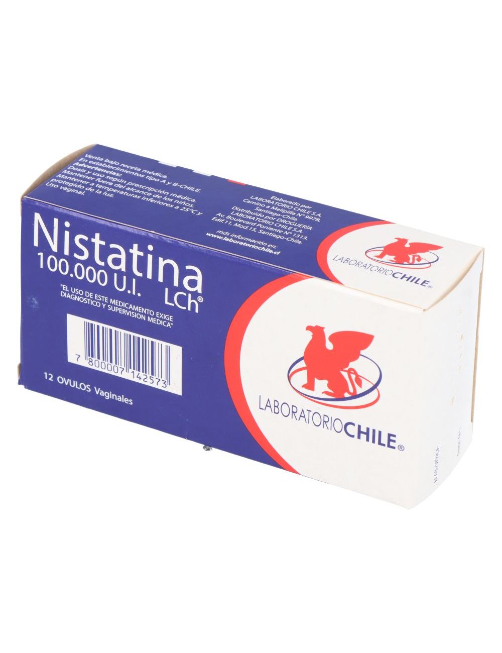 Nistatina 100.000Ui X 12 Ovulos - Chile