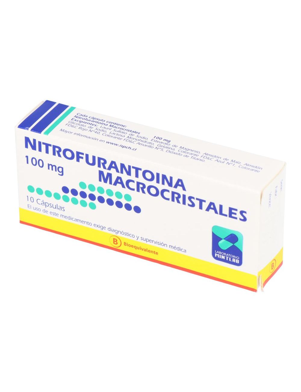 Nitrofurantoina 100Mg X 10 Capsulas - Mintlab