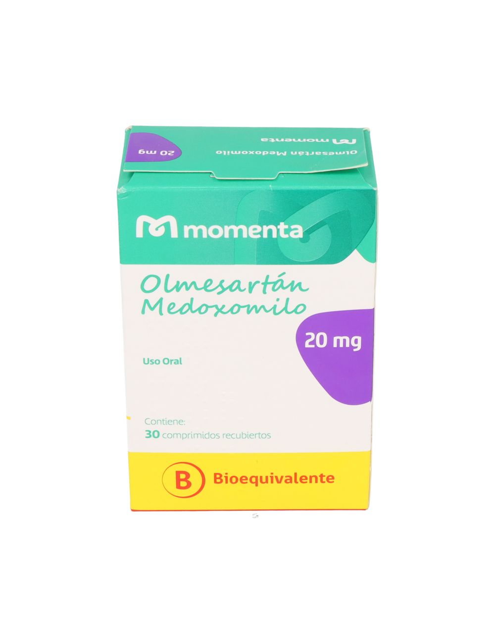 Olmesartan Medoxomilo Com 20 mg x 30 - MOMENTA - Farmacias San Martín