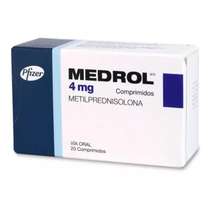 Medrol 4mg x 20 Comprimidos - PFIZER - Farmacias San Martín
