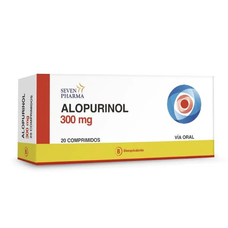 Alopurinol 300Mg X 20 Comprimidos - Seven Pharma