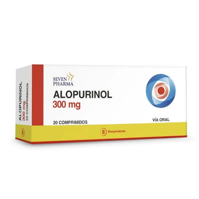 Alopurinol 300Mg X 20 Comprimidos - Seven Pharma