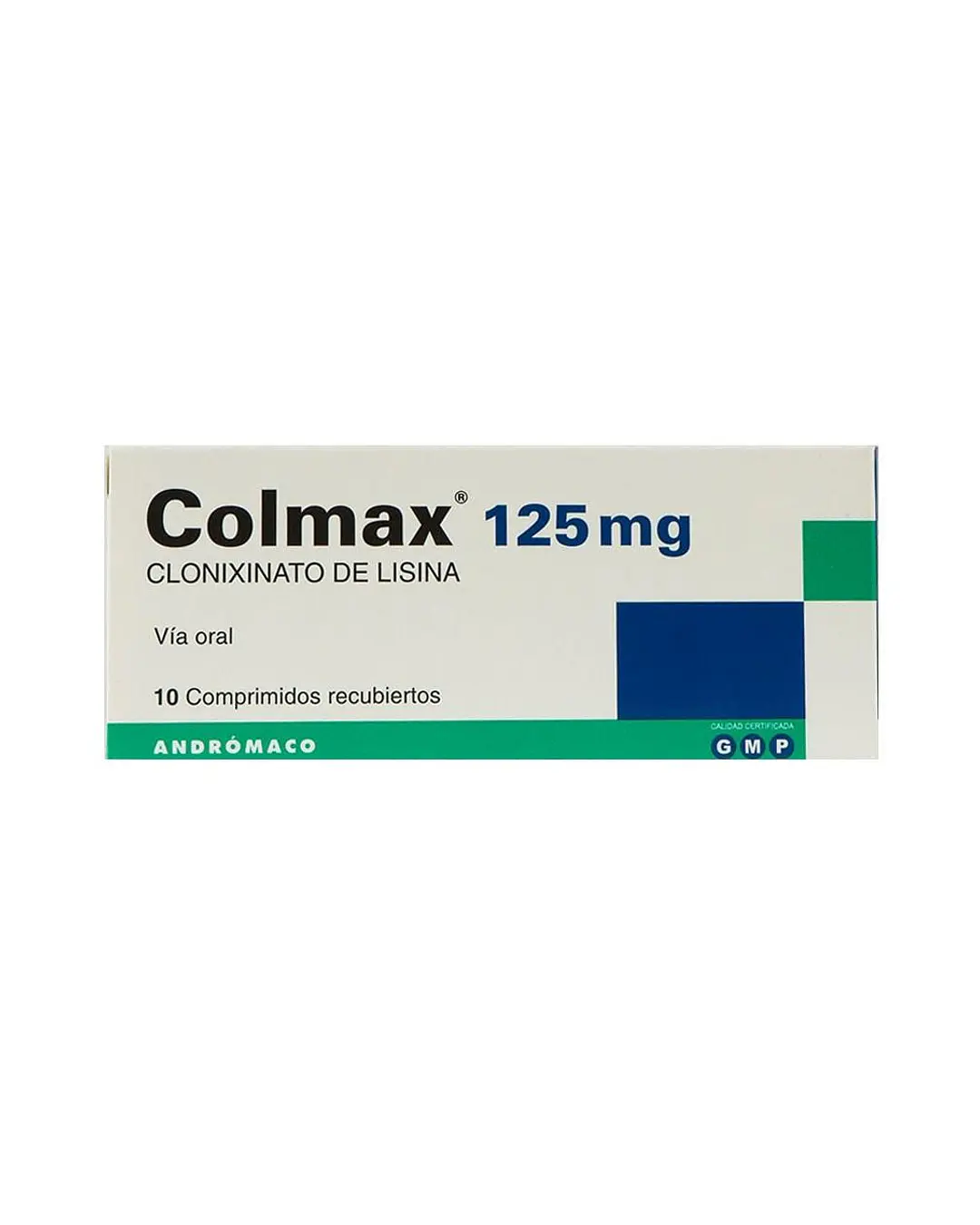 Colmax 125mg x 10 Comprimidos Recubiertos - ANDROMACO - Farmacias San Martín