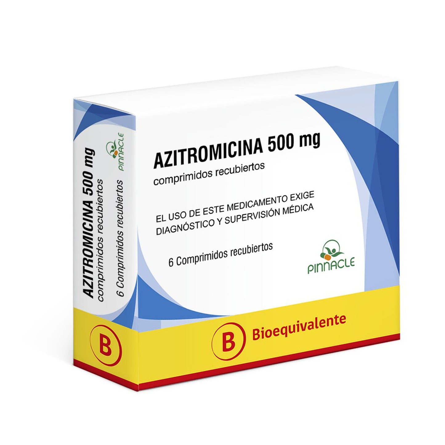 Imagen del producto Azitromicina 500 mg x6 comp. recub. de PINNACLE