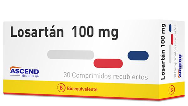 Imagen del producto Losartan 100 mg x30 comp. recub. de ASCEND