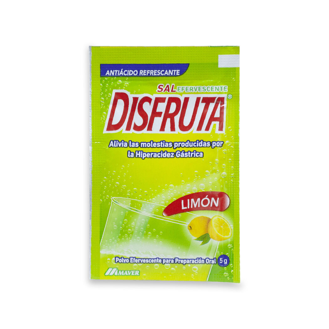 DISFRUTA SAL EFERVESCENTE LIMON 5GR