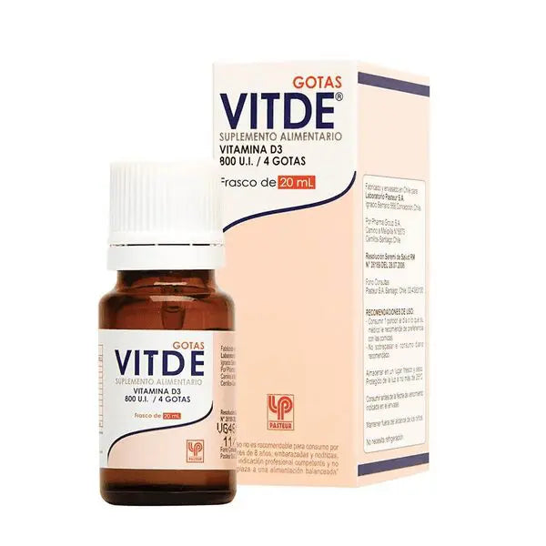 Vitde Gotas 800 Ui/4 x 20 ml - PASTEUR - Farmacias San Martín
