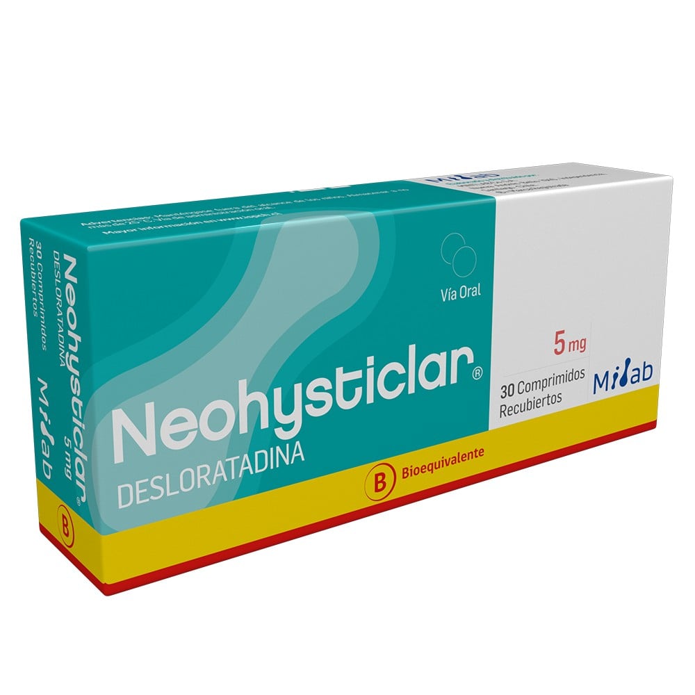 Imagen del producto Neohysticlar 5 mg x30 comp. recub. de MINTLAB