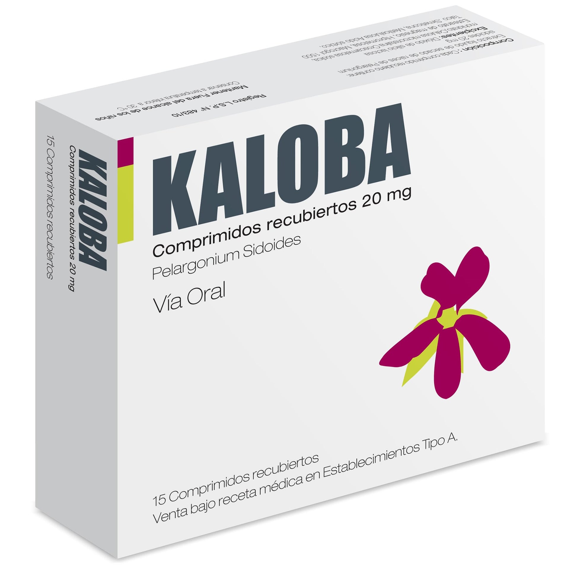 Kaloba 20mg X 15 Comprimidos Recubiertos - Farmacias San Martín
