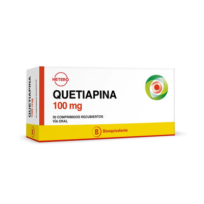 QUETIAPINA 100MG X 30 COMPRIMIDOS RECUBIERTOS