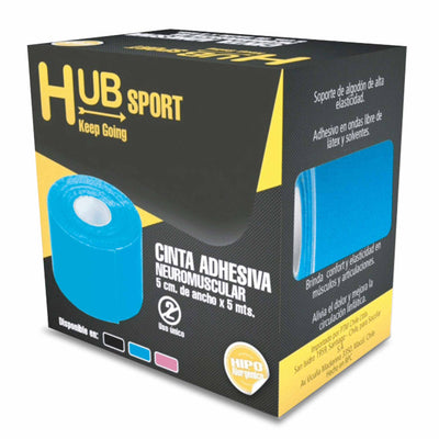 CINTA ADHESIVA NEUROMUSCULAR AZUL 5CM X 5MT