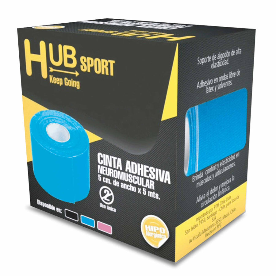 CINTA ADHESIVA NEUROMUSCULAR AZUL 5CM X 5MT