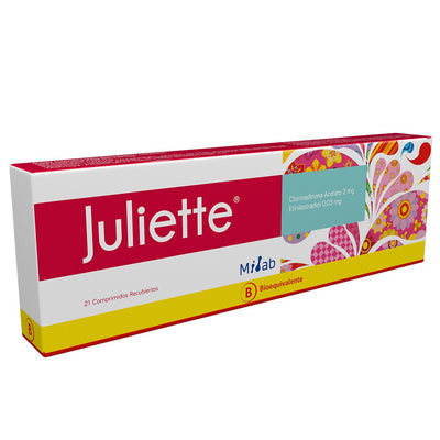 JULIETTE 2MG / 0.03MG X 21 COMPRIMIDOS