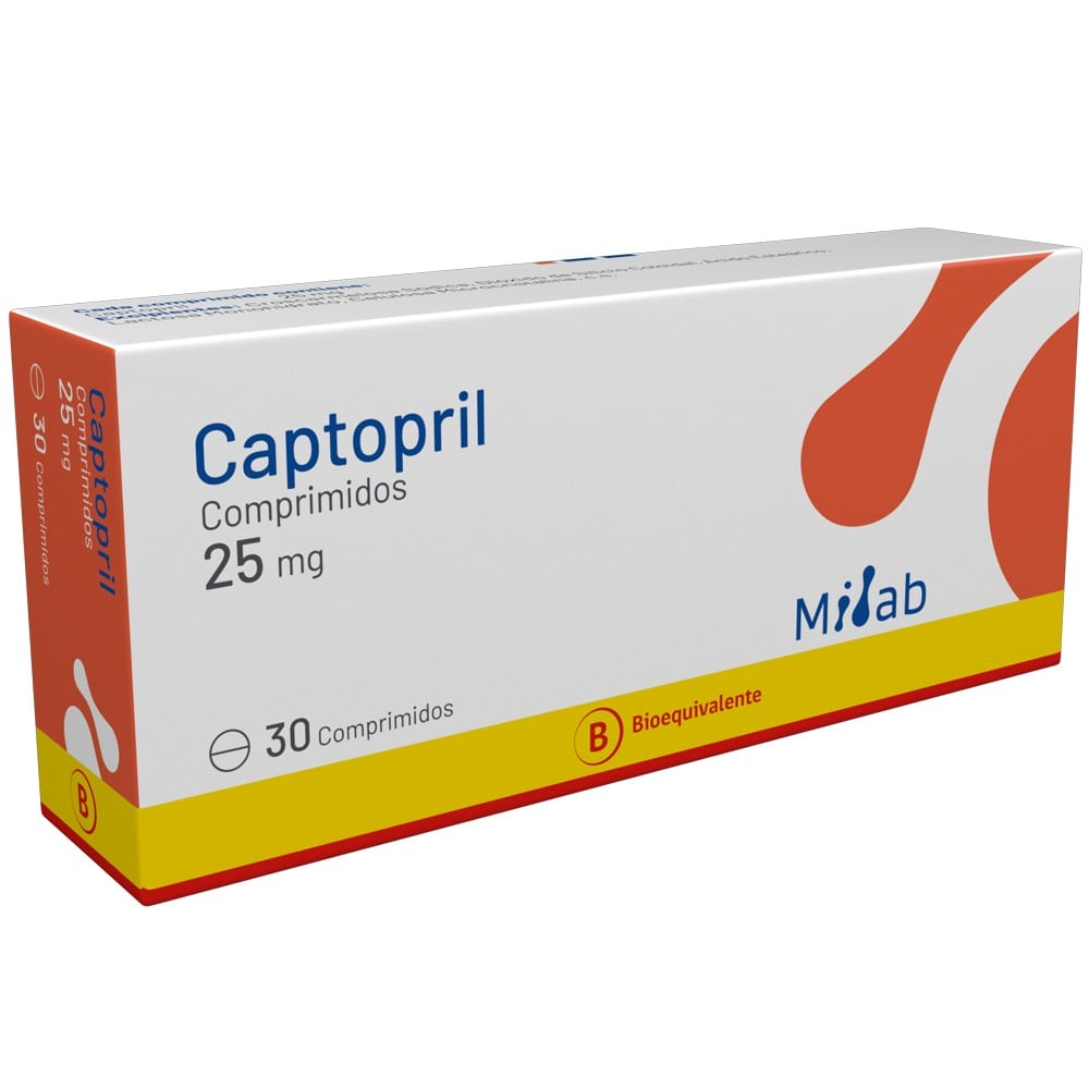 Captopril 25Mg X 30 Comprimidos - Mintlab