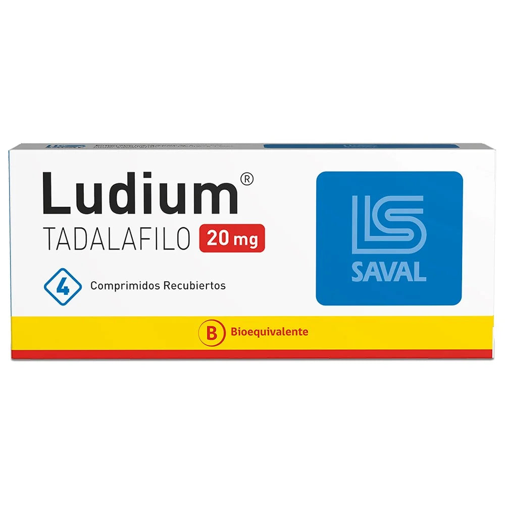 LUDIUM 20MG X 4 COMPRIMIDOS RECUBIERTOS