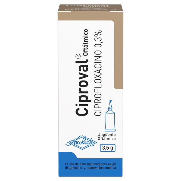 CIPROVAL 0.3% UNGÜENTO OFTALMICO 3.5GR