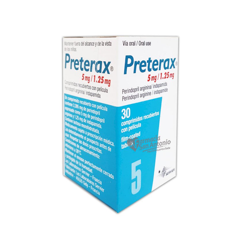 PRETERAX 5 / 12.5 X 30 COMPRIMIDOS RECUBIERTOS