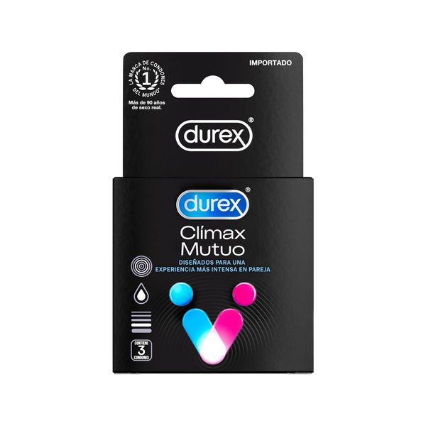 Durex Climax Mutuo x 3 Preservativos - DUREX - Farmacias San Martín
