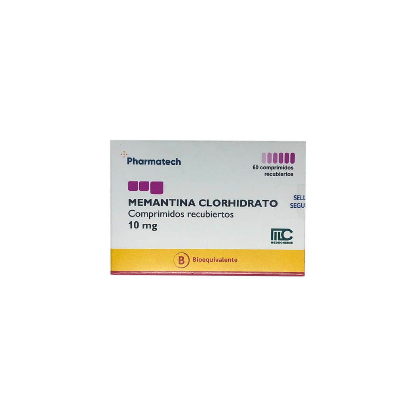 Memantina 10mg x 60 Comprimidos Recubiertos - PHARMATECH - Farmacias San Martín