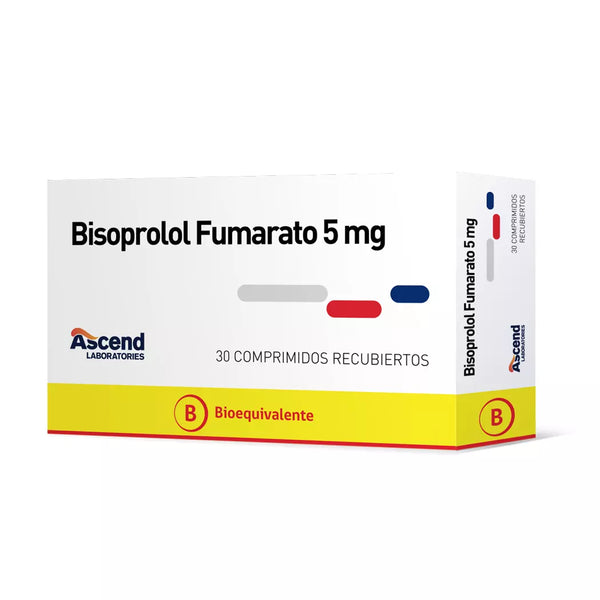 BISOPROLOL 5MG X 30 COMPRIMIDOS RECUBIERTOS