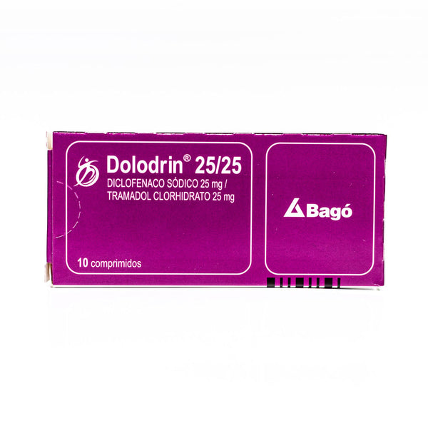 Dolodrin 25mg / 25mg x 10 Comprimidos