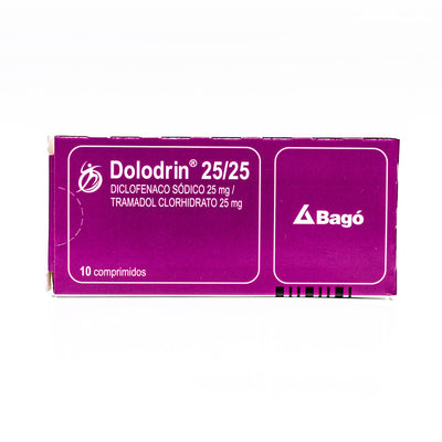 DOLODRIN 25MG / 25MG X 10 COMPRIMIDOS