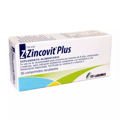 Z-ZINCOVIT PLUS X 30 COMPRIMIDOS RECUBIERTOS