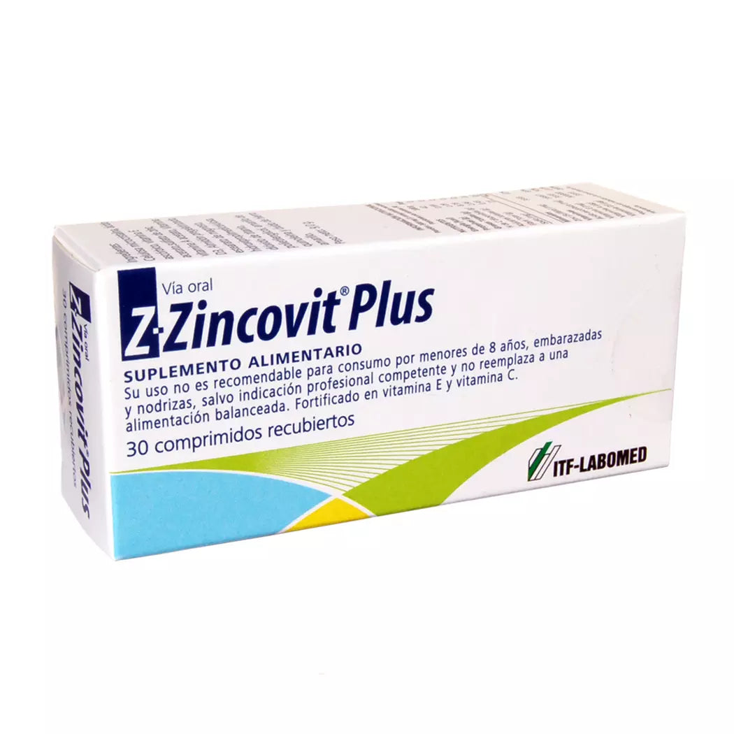 Z-zincovit Plus x 30 Comprimidos Recubiertos - ITF-LOBAMED - Farmacias San Martín