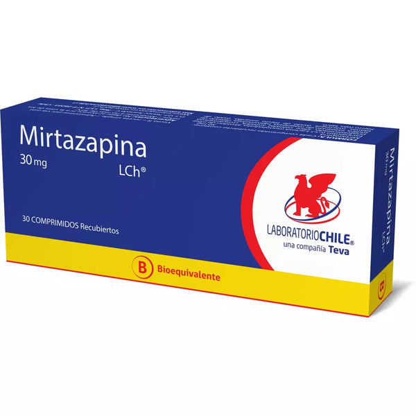 MIRTAZAPINA 30MG X 30 COMPRIMIDOS RECUBIERTOS