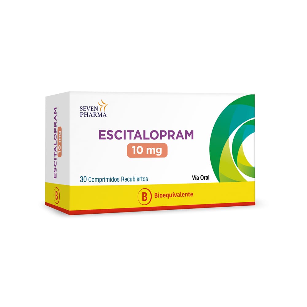 Imagen del producto Escitalopram 10 mg x30 comp. recub. de HETERO