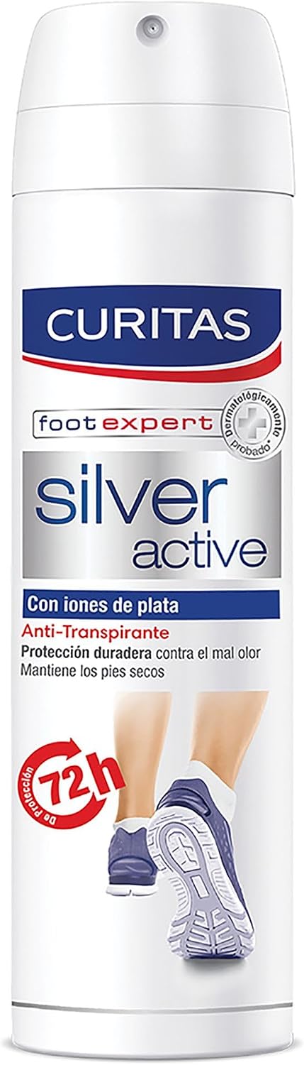 Curitas Silver Active Antitranspirante Pies Spray 150ml
