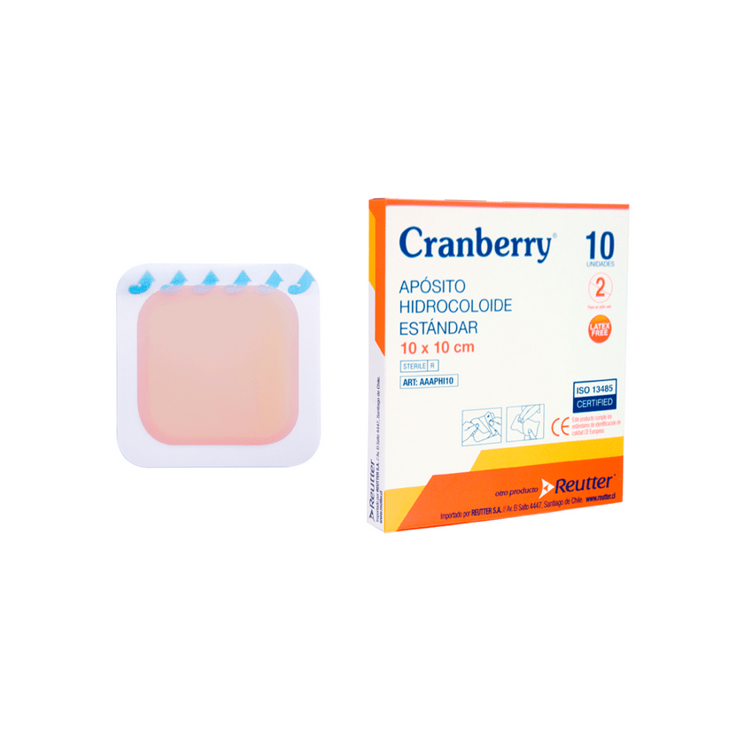 CRANBERRY APOSITO HIDROCOLOIDE 10CM X 10CM
